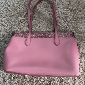 Michael Kors Pink Tote with Glitter Accent
